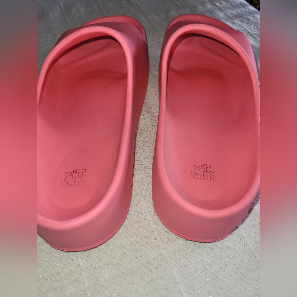Pink Slide Sandals - Women's Comfort Slides - Picture 4 of 6